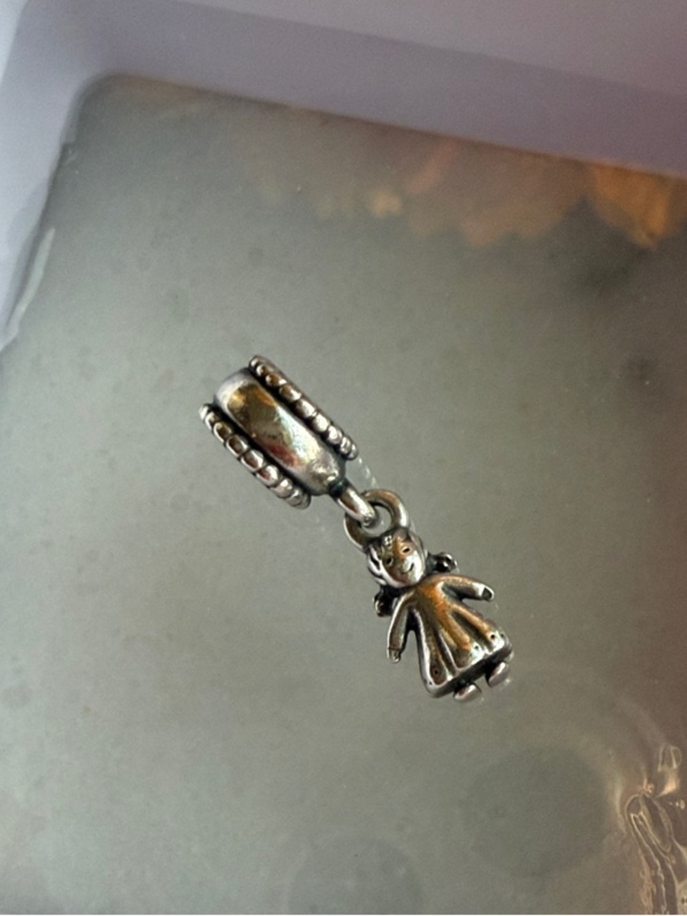 Pandora Sterling Silver “My Little Girl” retired 790860 Charm